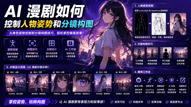 ControlNet 是什么？AI 漫剧如何控制人物姿势和分镜构图