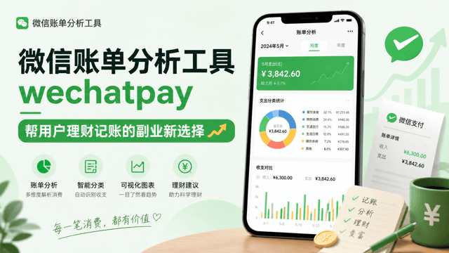 微信账单分析工具 wechatpay：帮用户理财记账的副业新选择