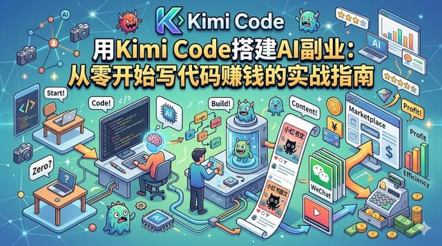 用Kimi Code搭建AI副业：从零开始写代码赚钱的实战指南