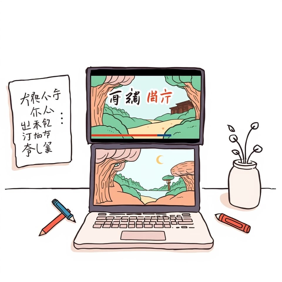 故事秒变手绘动画！story-to-handdrawn-video 这个开源工具让你零成本搞副业